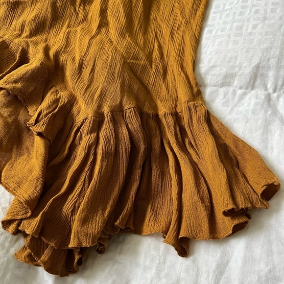 Free People Strappy High Low Ruffle Hem Fit & Flare Dress - Picture 5 of 11